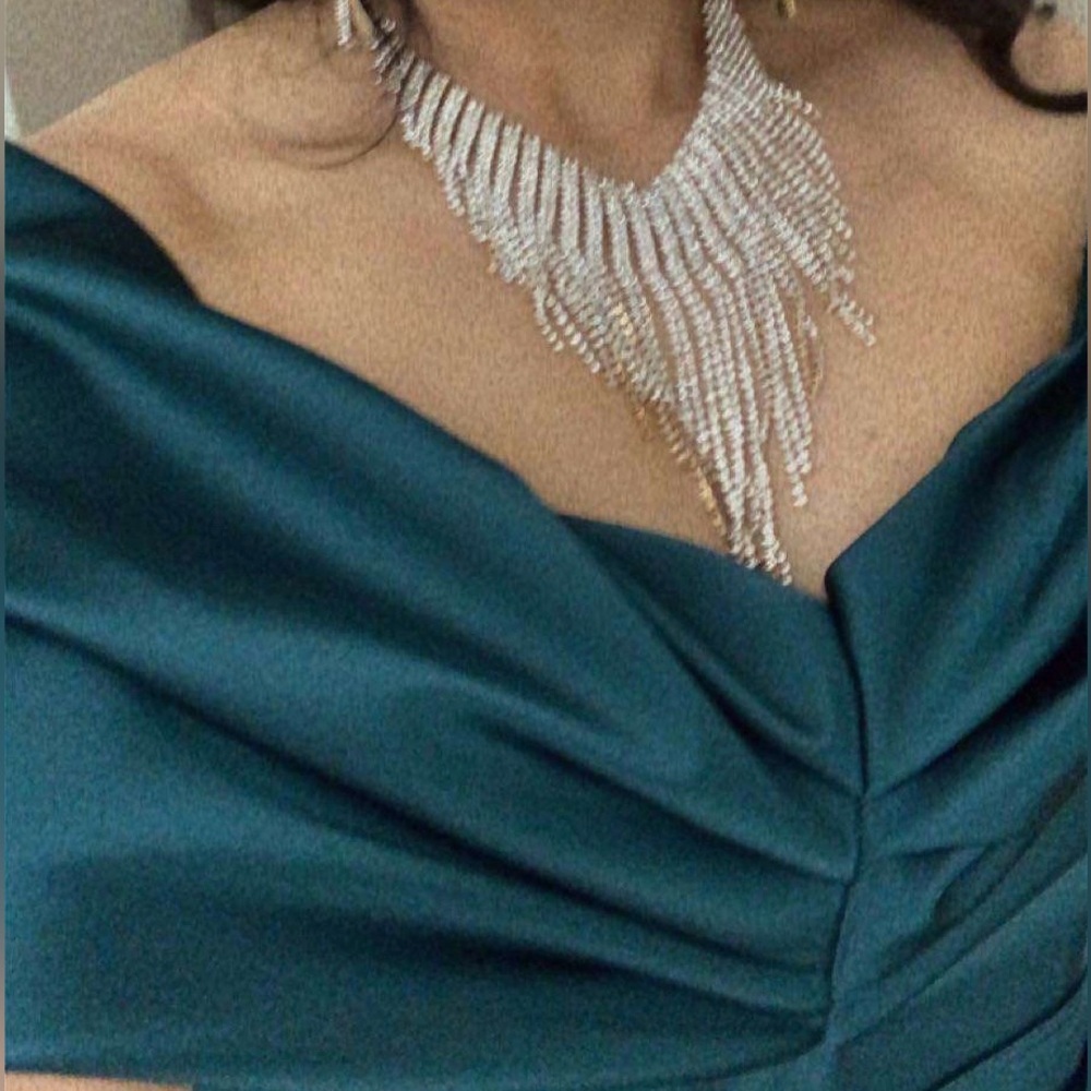 Gorgeous Silk Satin Ball Gown Dress - image 4